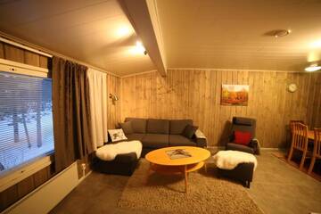 Фото номера Апартаменты с 2 спальнями и сауной Курортные отели Holiday Village Nuorgamin Lomakeskus г. Нуоргам 5