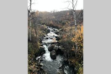Фото номера Дом с 2 спальнями Дома для отпуска Villa Arktika porealtaallinen mökki Nuorgamissa Tenojoen ja tunturien vieressä г. Нуоргам 41